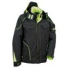 GIACCA SOFTSHELL COFRA TECKA 300 GR/MQ NERO/LIME TG 58