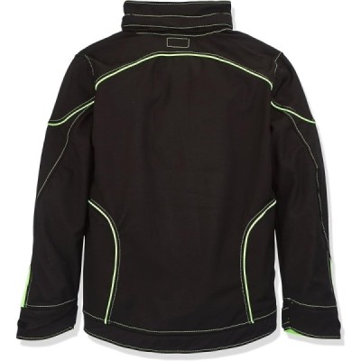 GIACCA SOFTSHELL COFRA TECKA 300 GR/MQ NERO/LIME TG 58