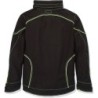 GIACCA SOFTSHELL COFRA TECKA 300 GR/MQ NERO/LIME TG 58