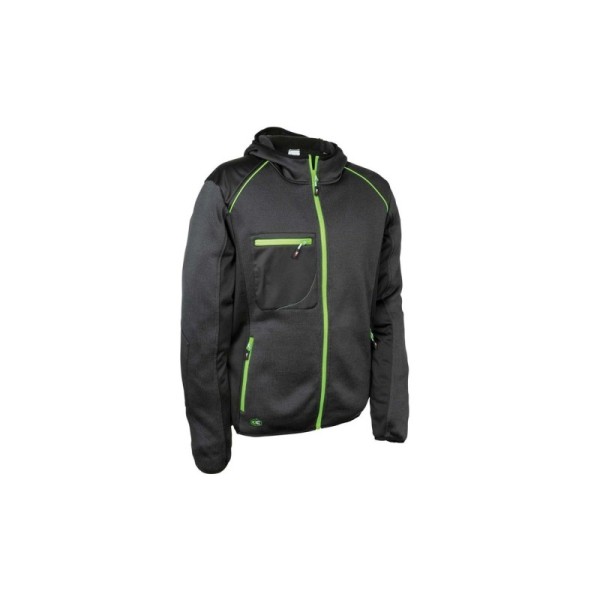 FELPA DA LAVORO COFRA UCHAMI TG XXL ANTRACITE/NERO/LIME