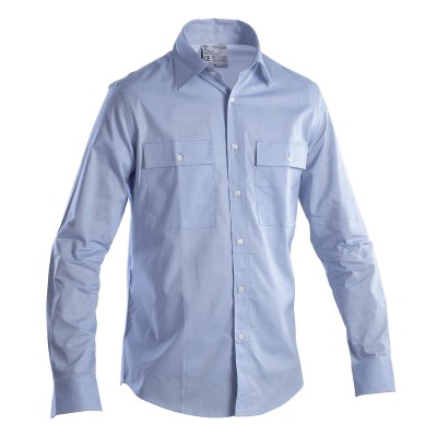 CAMICIA OXFORD AZZURRA XXL MANICA LUNGA