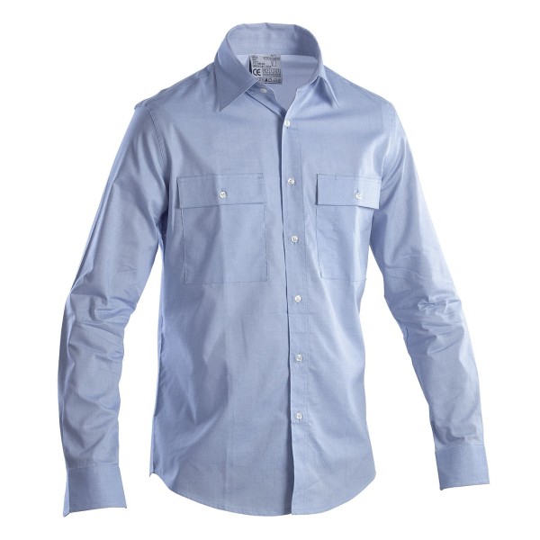 CAMICIA OXFORD AZZURRA XXL MANICA LUNGA
