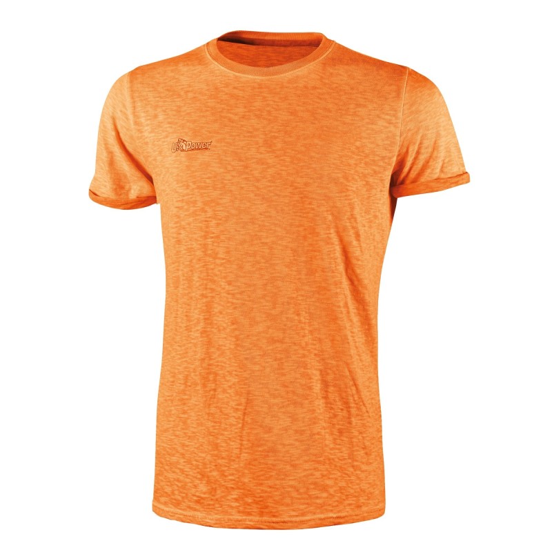T-SHIRT U POWER FLUO ORANGE TG S
