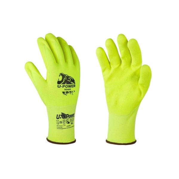 GUANTO U-POWER ICON TG 9 GIALLO FLUO