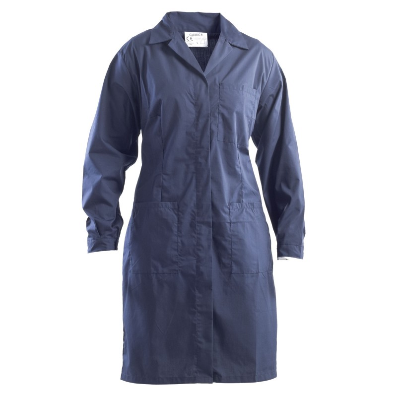 CAMICE BLU DONNA  TG S POLIESTERE/COTONE 65/35%