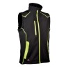 GILET COFRA KYZYL SOFTSHELL NERO/NERO/GIALLO FLUO TG 56