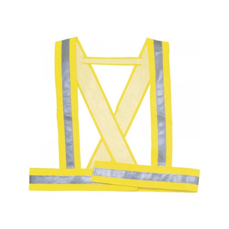 BRETELLA ALTA VISIBILITA' FLUO GIALLA