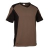 T-SHIRT COFRA AZAGRA TG XXL FANGO/NERO COTONE 140GR/MQ