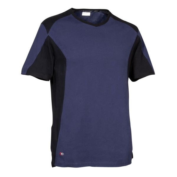 T-SHIRT COFRA AZAGRA TG XXL NAVY/NERO COTONE 140GR/MQ