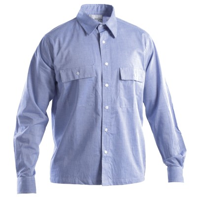 CAMICIA TRIVALENTE AZZURRA TG XXL  MANICHE LUNGHE