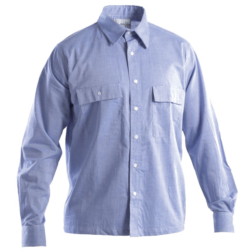 CAMICIA TRIVALENTE AZZURRA TG XXL  MANICHE LUNGHE