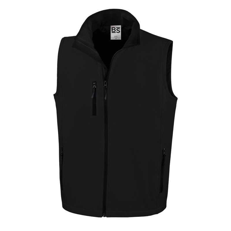 GILET SOFTSHELL BS 551 NERO TG XXL