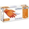 GUANTI NITRILE ARANCIO REFLEXX N85 50 PEZZI TG XL