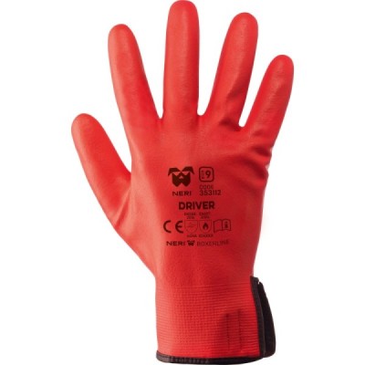 GUANTO DRIVER ROSSO NYLON/NITRILE FOAM TG 10