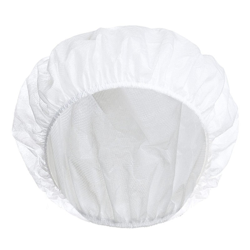 CUFFIA CON ELASTICO BIANCA 100 PZ