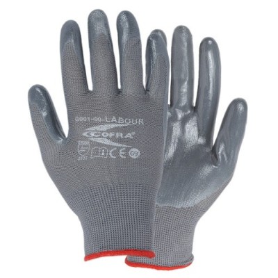GUANTI NITRILE GRIGIO TG 10 COFRA LABOUR
