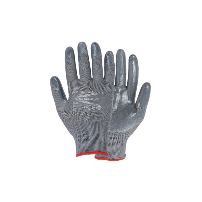 GUANTI NITRILE GRIGIO TG 10 COFRA LABOUR