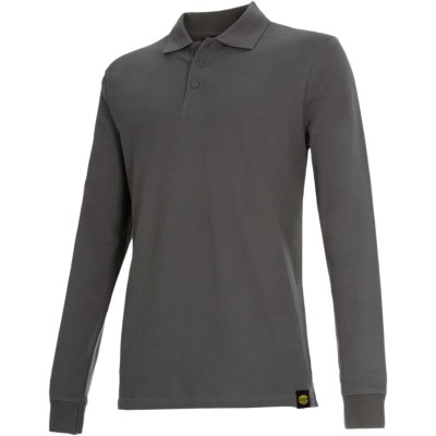 POLO DIADORA MANICA LUNGA ATLANTIS ORGANIC GRAY