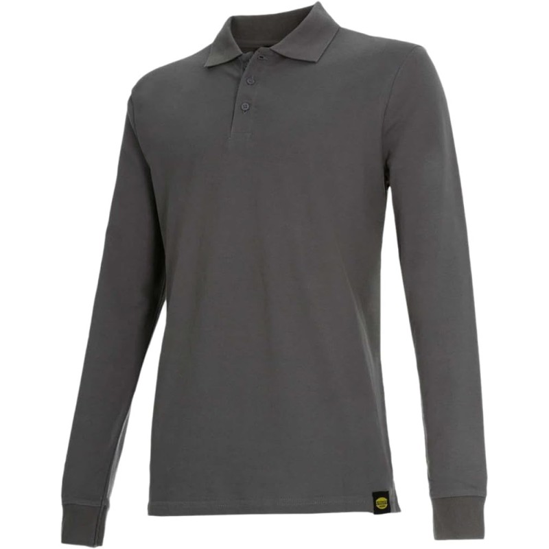 POLO DIADORA MANICA LUNGA ATLANTIS ORGANIC GRAY