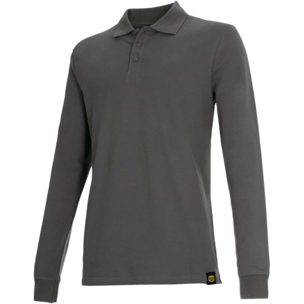 POLO DIADORA MANICA LUNGA ATLANTIS ORGANIC GRAY