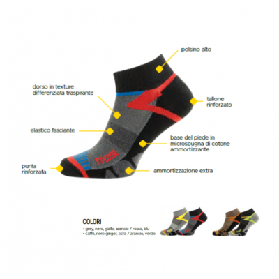 CALZA FASSI WALK AMMORTIZZANTE TAGLIA UNICA 2 PAIA