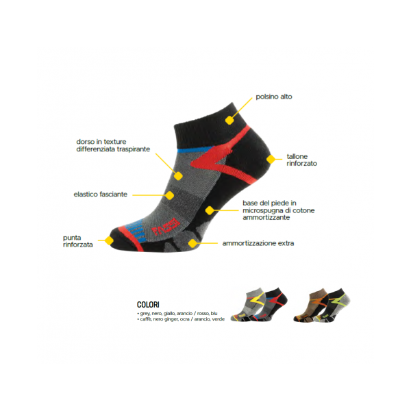 CALZA FASSI WALK AMMORTIZZANTE TAGLIA UNICA 2 PAIA