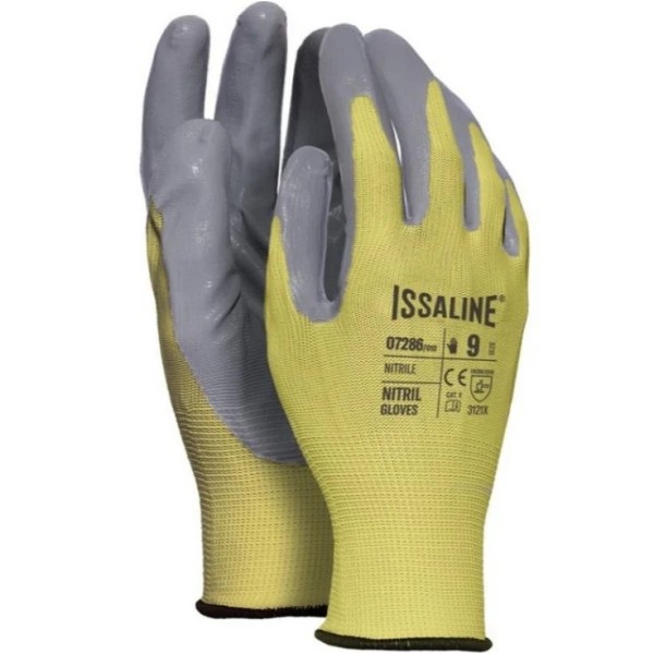 GUANTI POLIESTERE SPALMATO NBR GIALLO CONFEZIONE 12 PAIA