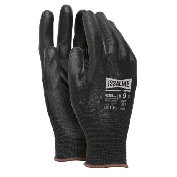 GUANTO POLIESTERE SPALMATO PU NERO CONFEZIONE 12 PAIA