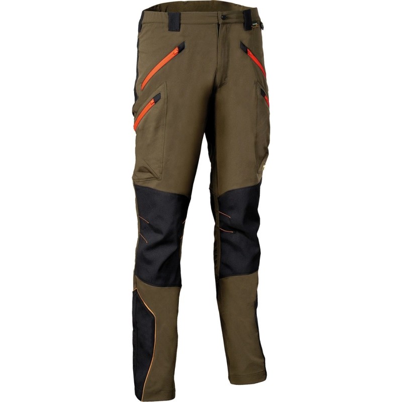 PANTALONE COFRA VELTEN FANGO/NERO/ARANCIO